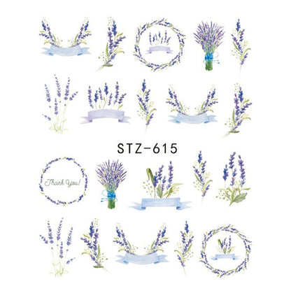 1pcs Nail Sticker Butterfly Flower Water Transfer Decal Sliders for Nail Art Decoration Tattoo Manicure Wraps Tools Tip JISTZ508 Louisiana Mart