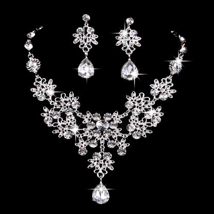 Wedding Jewelry Set Butterfly Water Drop Bridal Accessories