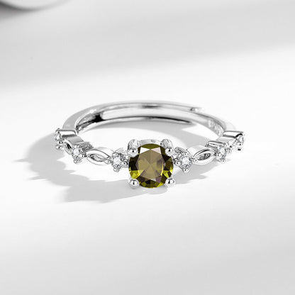 Moissanite Ring Female Ring High-grade Light Luxury