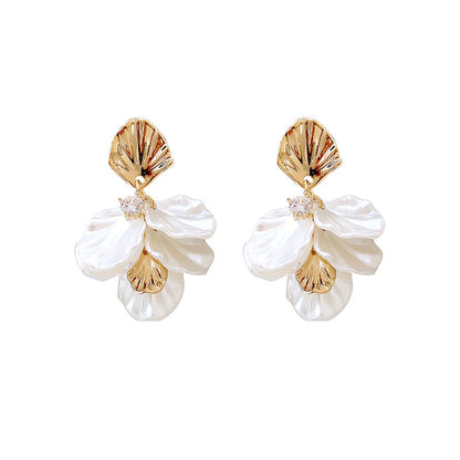 Fashion All-matching Elegant Flower Stud Earrings