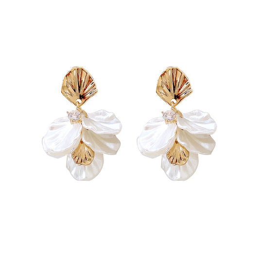 Fashion All-matching Elegant Flower Stud Earrings