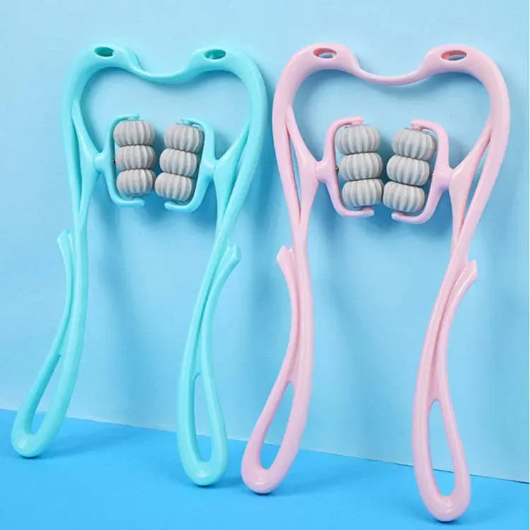 Louisiana Mart Multifunctional Manual Six-wheel Neck Massager Massage Relieve Roller Massage Tool Louisiana Mart