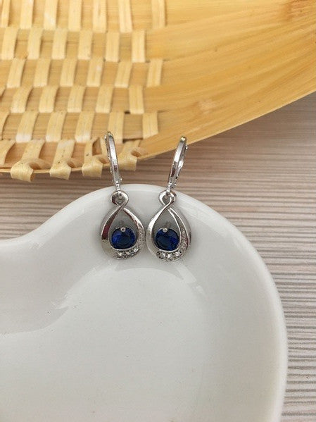 Female Versatile Inlaid Zircon Water Drop Earrings