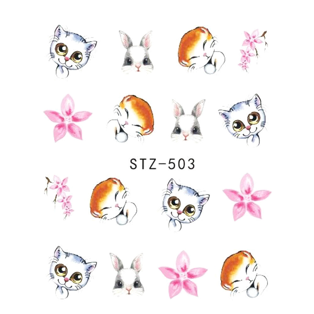 1pcs Nail Sticker Butterfly Flower Water Transfer Decal Sliders for Nail Art Decoration Tattoo Manicure Wraps Tools Tip JISTZ508 Louisiana Mart