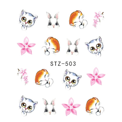 1pcs Nail Sticker Butterfly Flower Water Transfer Decal Sliders for Nail Art Decoration Tattoo Manicure Wraps Tools Tip JISTZ508 Louisiana Mart