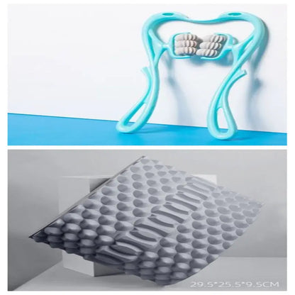 Louisiana Mart Multifunctional Manual Six-wheel Neck Massager Massage Relieve Roller Massage Tool Louisiana Mart