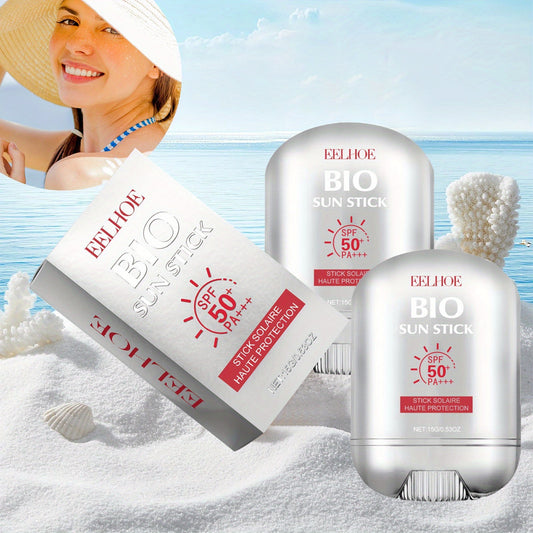 2pcs Bio Sun Stick - Facial Sunscreen - Hydrating & Soothing Moisturizer For All Skin Types - Waterproof Portable Uvioresistant, With Nicotinamide And Vitamin C -15g Louisiana Mart