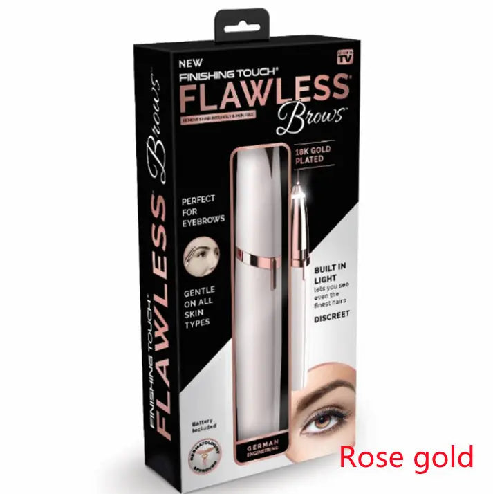 Dermatologist approved Flawlessly Brows Electric Eyebrow Remover Louisiana Mart