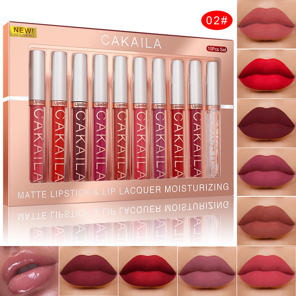 Pack Of 10 Matte Nonstick Cup Waterproof Lip Gloss Louisiana Mart
