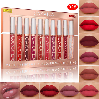 Pack Of 10 Matte Nonstick Cup Waterproof Lip Gloss Louisiana Mart