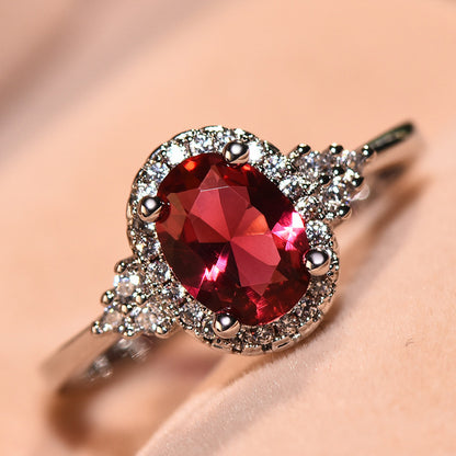 Ruby Ring Oval Shape