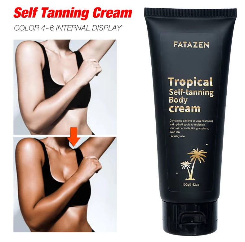 3Hrs Instant Dark Tanning Lotion Butter Body Care Sunscreen Suntan Oil Skincare OEM Self Tanner Sunless Tanning Cream For Body Louisiana Mart