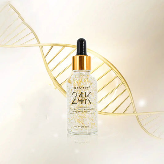 24K Gold Foil Gold Stock Solution-Brightens skin tone, Tightens skin, Reduces fine lines, Louisiana Mart