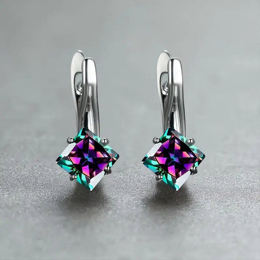 Light Luxury And Simplicity Diamond Design Earrings