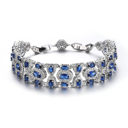 Colorful Light Luxury Full Diamond Women's European And American Fashion Bracelet