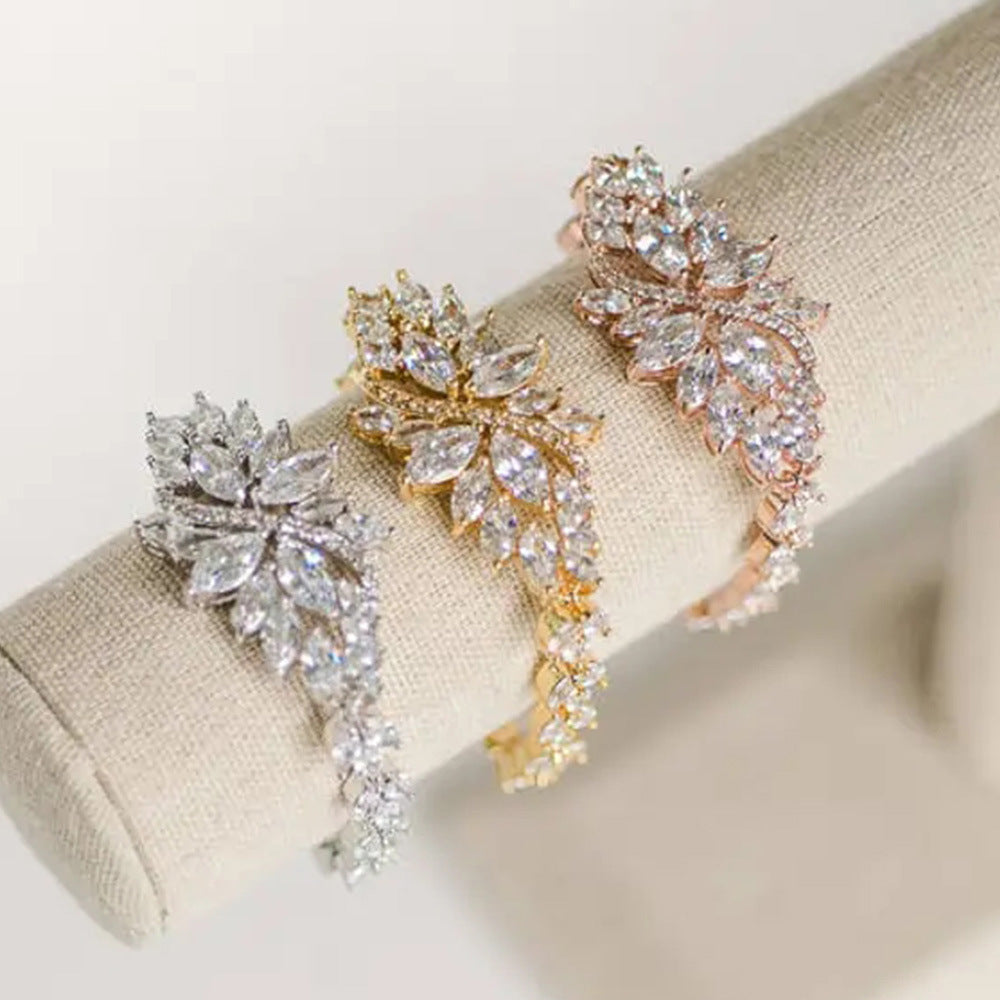 Luxury Double Layer Full Rhinestone Zircon Bracelet