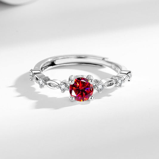 Moissanite Ring Female Ring High-grade Light Luxury