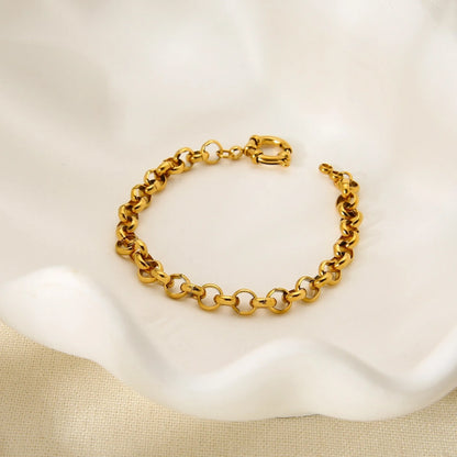 Stainless Steel All-match Twin Bracelet Natural Stone Bracelet