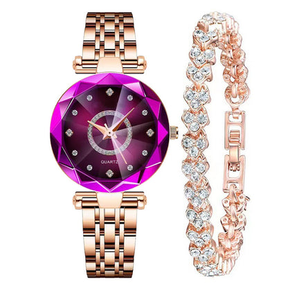 Women's Starry Sky Watch - Elegant Luxury Dress Timepiece
