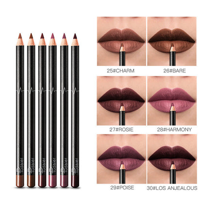 36 Color Lip Liner Waterproof Non-smudge Nude Color Louisiana Mart