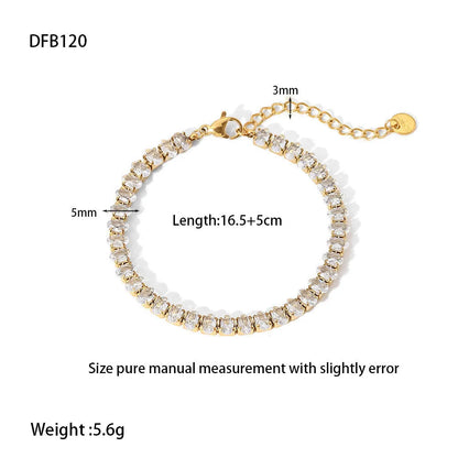 Stainless Steel All-match Twin Bracelet Natural Stone Bracelet