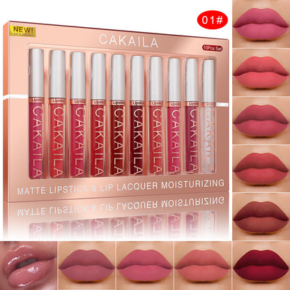 Pack Of 10 Matte Nonstick Cup Waterproof Lip Gloss Louisiana Mart