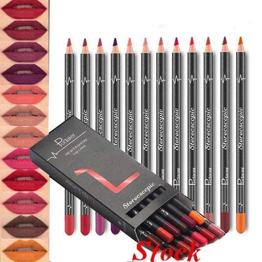 36 Color Lip Liner Waterproof Non-smudge Nude Color Louisiana Mart