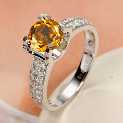 Moissanite Temperament Open Ring For Women