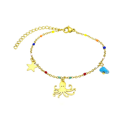 Ocean Series Seahorse Starfish Women's Pendant Bracelet