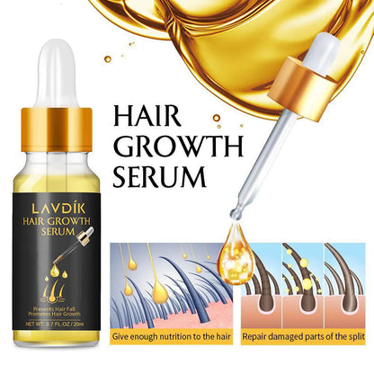 Damaged Hair Repair Women Men's Fast Hair Growth Essence Oil Anti-hair Loss Lotion Louisiana Mart