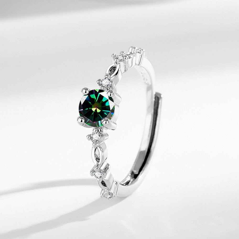 Moissanite Ring Female Ring High-grade Light Luxury