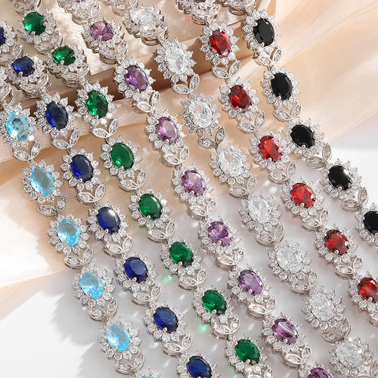 Personality Trend Women's Simple Inlaid Zircon Bracelet