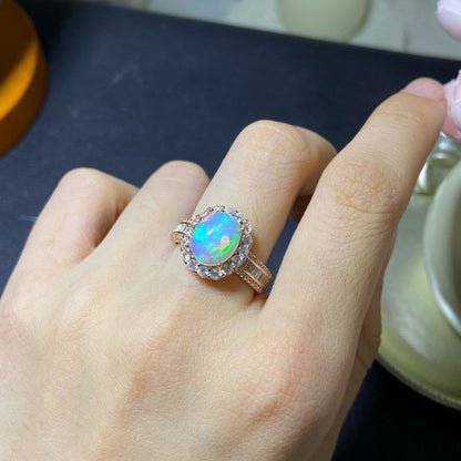 Pure Natural Super Beautiful Opal Handmade Ring