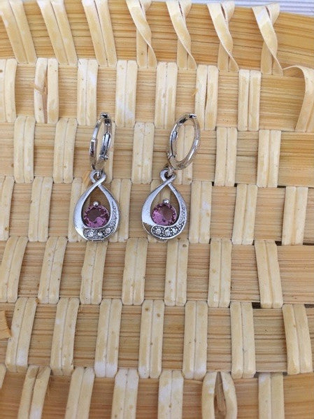 Female Versatile Inlaid Zircon Water Drop Earrings