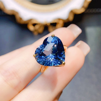 Ring S925 Silver Inlaid Main Stone