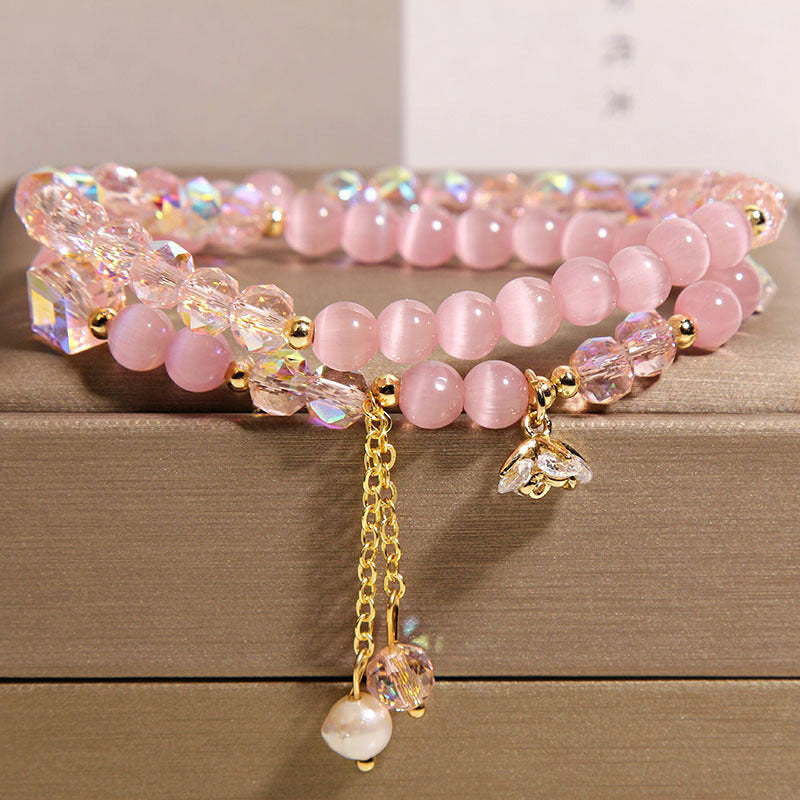 Opal Double Ring Bracelet in Louisiana | Chinese Light Luxury Style