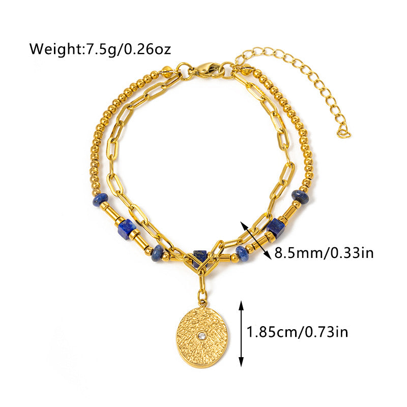 Green Gold Stone Bracelet in Louisiana | Fashion Retro Jewelry