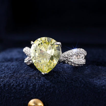 Personality Ring Drop-shaped Pear-shaped Refined Grace Unique