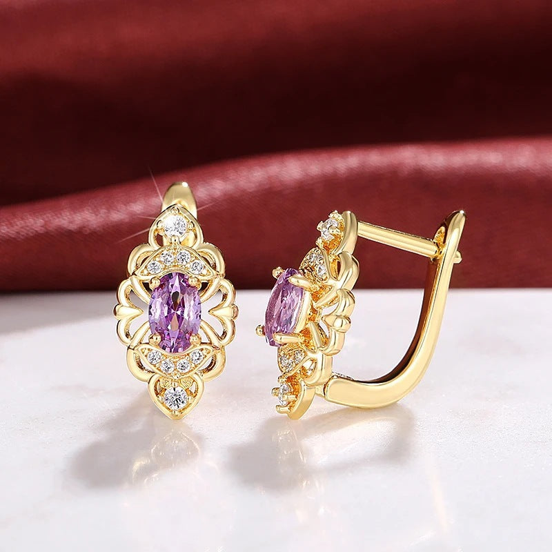New Trendy High-end Earrings Hollow Design Graceful And Fashionable