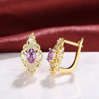 New Trendy High-end Earrings Hollow Design Graceful And Fashionable