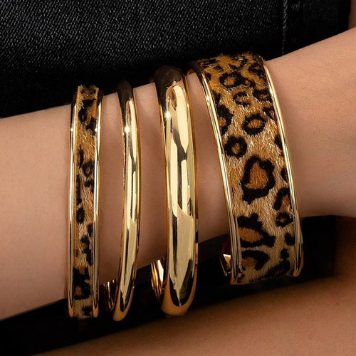 Leopard Pattern Twin Bracelet in Louisiana | Hot Girl Style