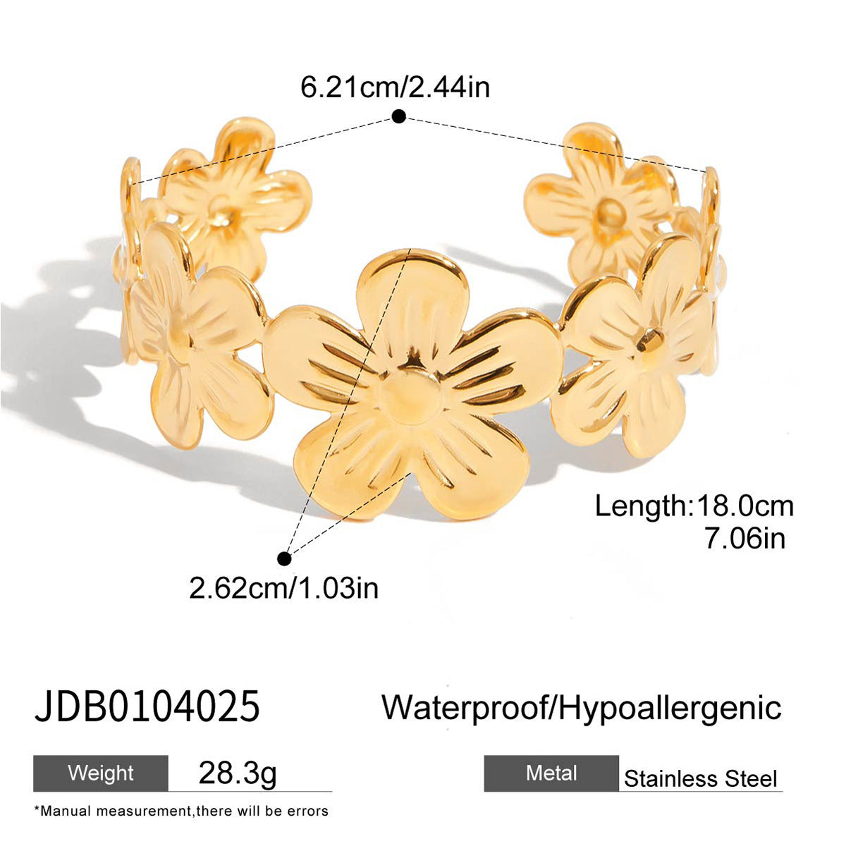 Ins Simple Hollow Flower Bracelet