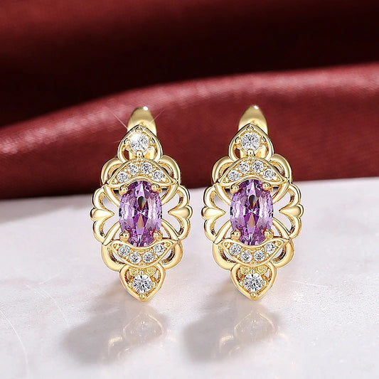 New Trendy High-end Earrings Hollow Design Graceful And Fashionable
