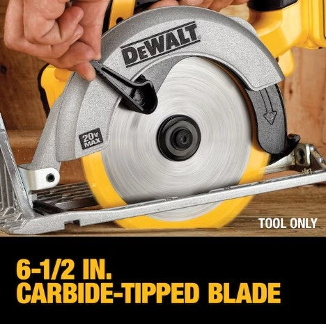 DEWALT 20V MAX 6-1/2 in Cordless Circular Saw (Battery Not Included and Charger Not Included)