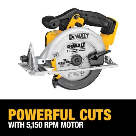 DEWALT 20V MAX 6-1/2 in Cordless Circular Saw (Battery Not Included and Charger Not Included)