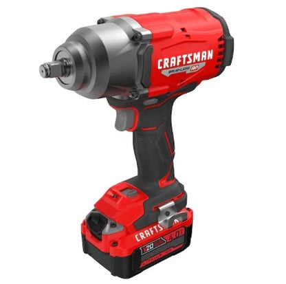 CRAFTSMAN V20 Brushless 1/2-in Cordless Impact Wrench Kit (Battery Included and Charger Included)