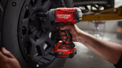 CRAFTSMAN V20 Brushless 1/2-in Cordless Impact Wrench Kit (Battery Included and Charger Included)