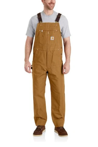 Carhartt Men’s Brown Sleeveless Work Overalls Size S/ 2XL