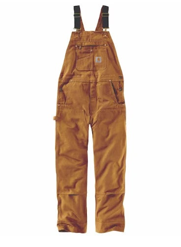 Carhartt Men’s Brown Sleeveless Work Overalls Size S/ 2XL