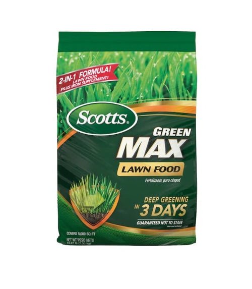 Scotts Green Max Lawn Food 27-0-2 Lawn Fertilizer 5,000 sq ft 16.67-lb